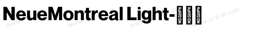 NeueMontreal Light字体转换